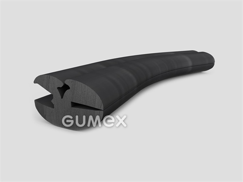 Profil für Fahrzeugfenster, 19x29,5/5/2mm, passt Zwickel 00598001, 70°ShA, EPDM,-40°C/+100°C,schwarz, 